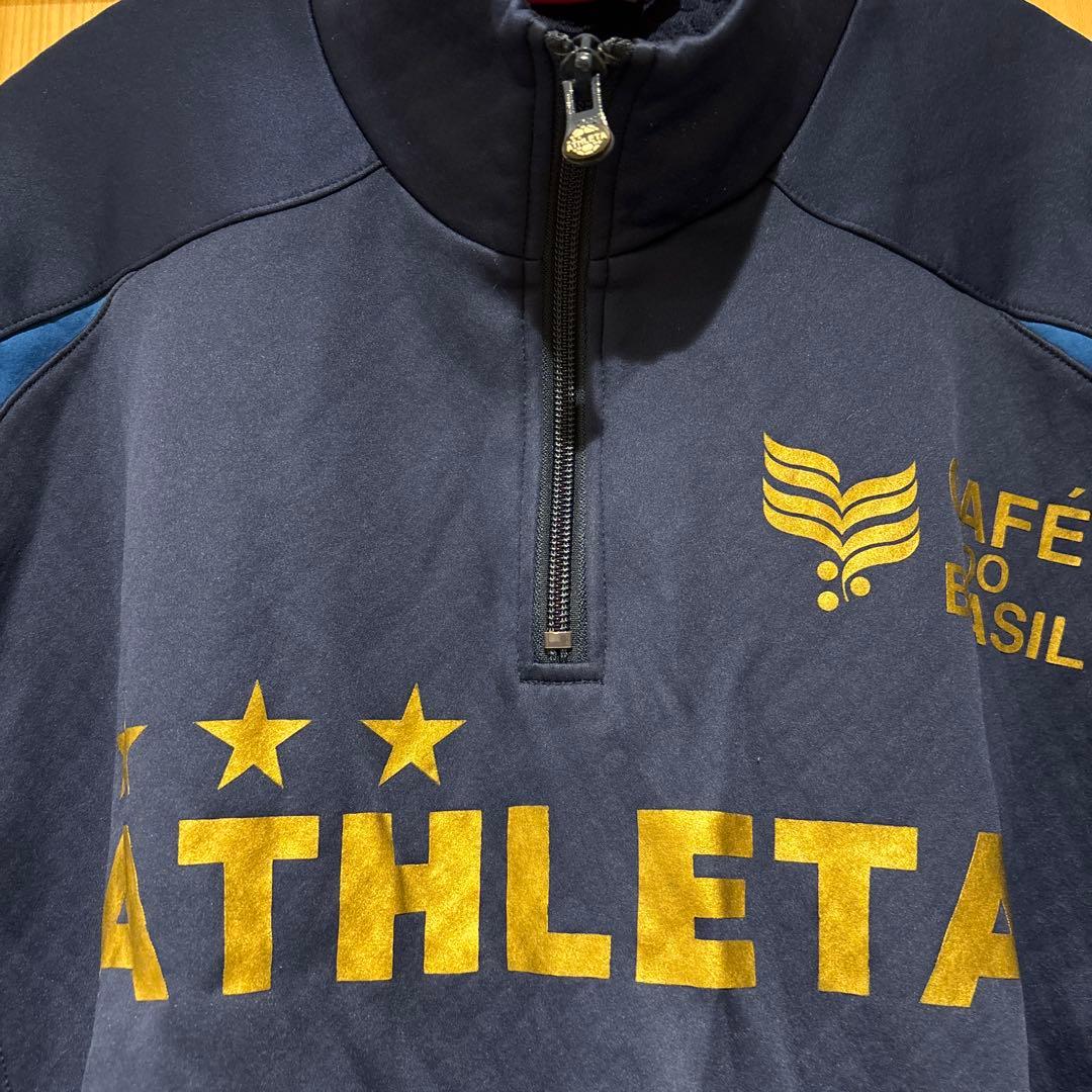 極美品ATHLETA ハーフジップジャージ上下 セットアップ ネイビー Mサイズ