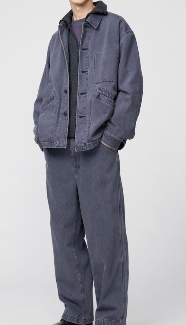 UNIQLO U オーバーサイズカラーデニムジャケット　Ｍサイズ グレー