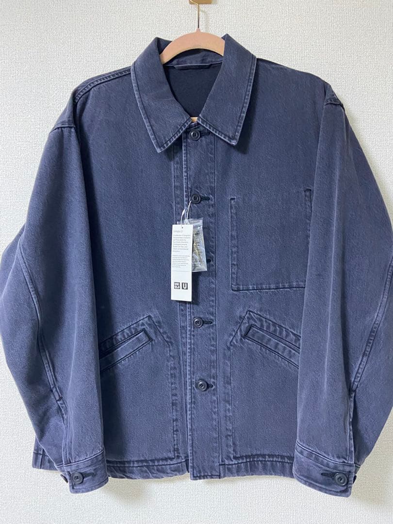 UNIQLO U オーバーサイズカラーデニムジャケット　Ｍサイズ グレー