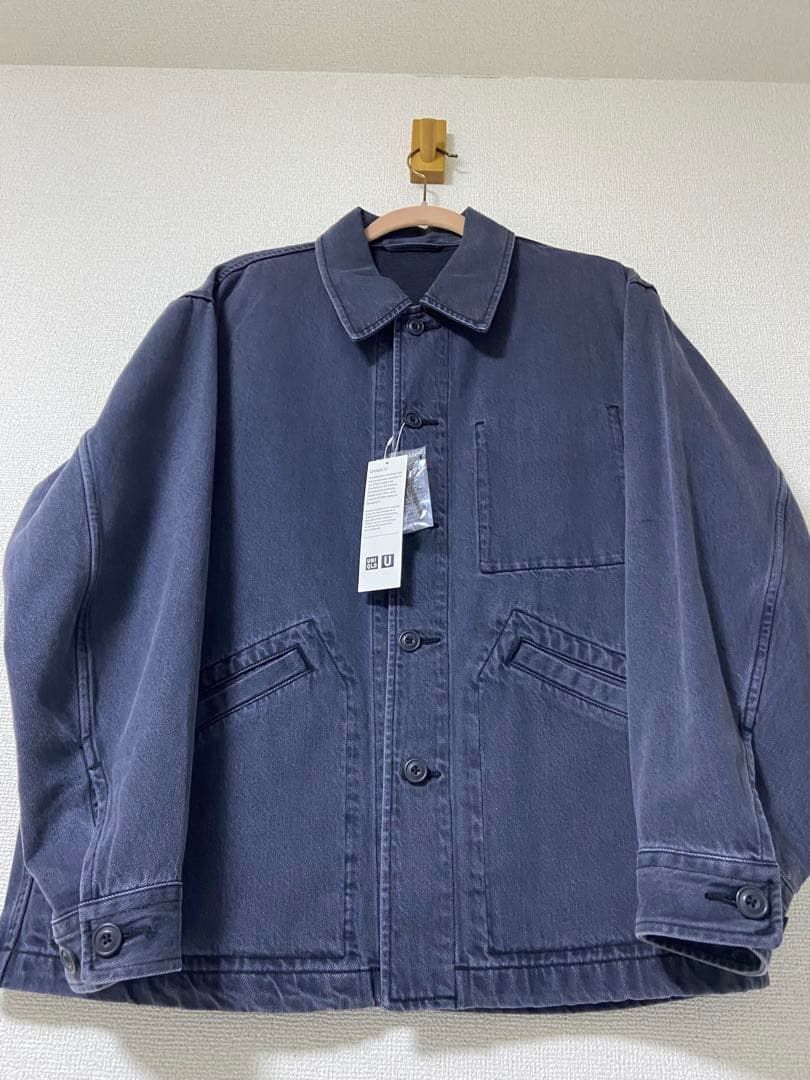 UNIQLO U オーバーサイズカラーデニムジャケット　Ｍサイズ グレー
