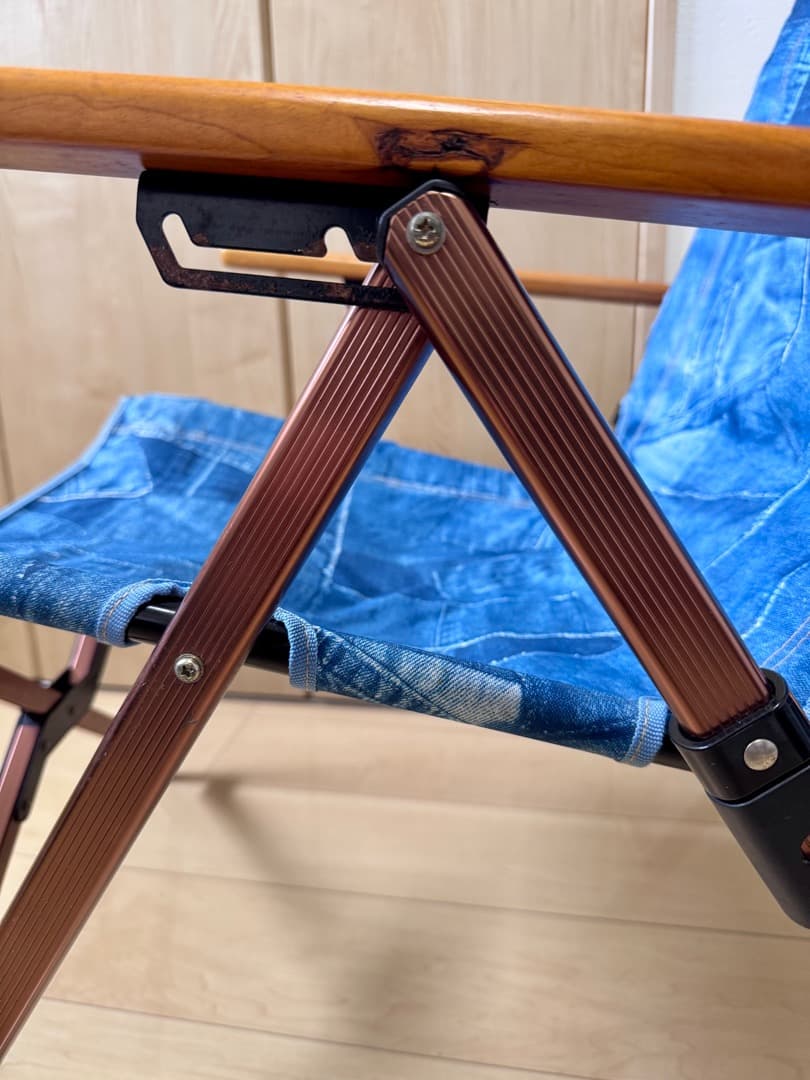 Coleman Indigo Label IL レイチェア デニム 収納袋付き