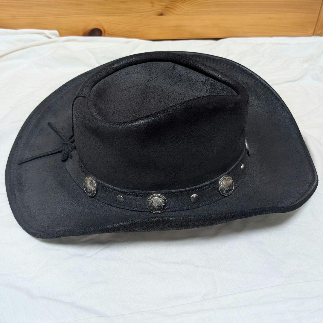 ★USA製 MINNETONKA 本革 スエード ウエスタンハット M