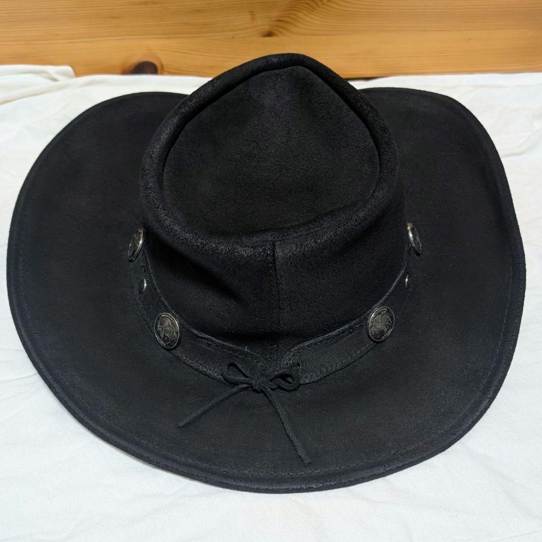 ★USA製 MINNETONKA 本革 スエード ウエスタンハット M