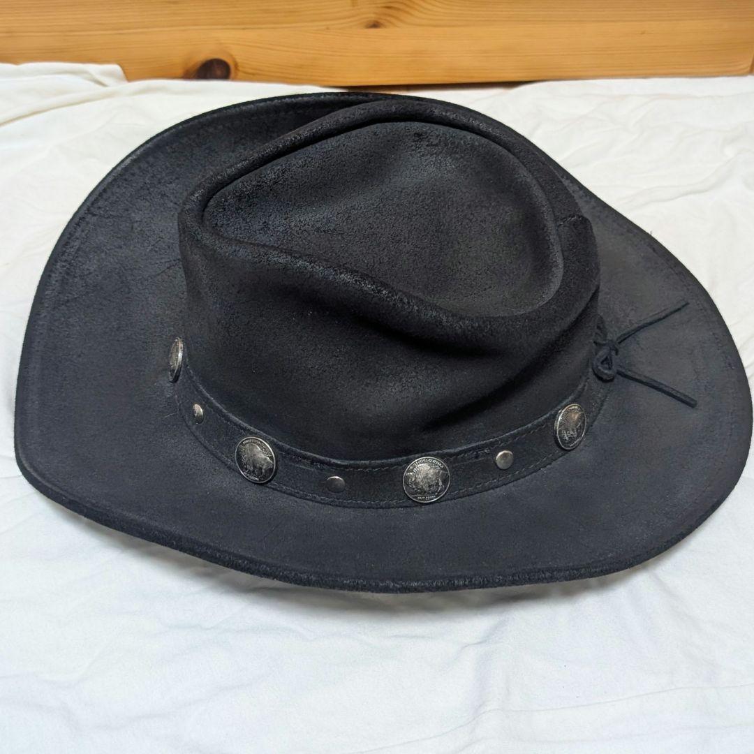 ★USA製 MINNETONKA 本革 スエード ウエスタンハット M