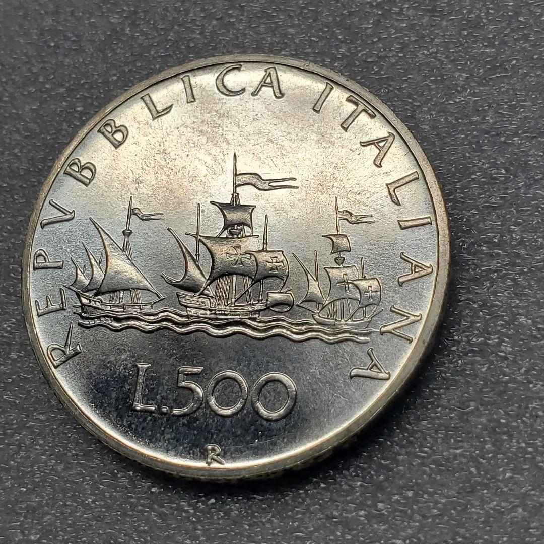 m*i様 5353.　未使用　銀貨　1980年　イタリア　500リラ　海外硬貨