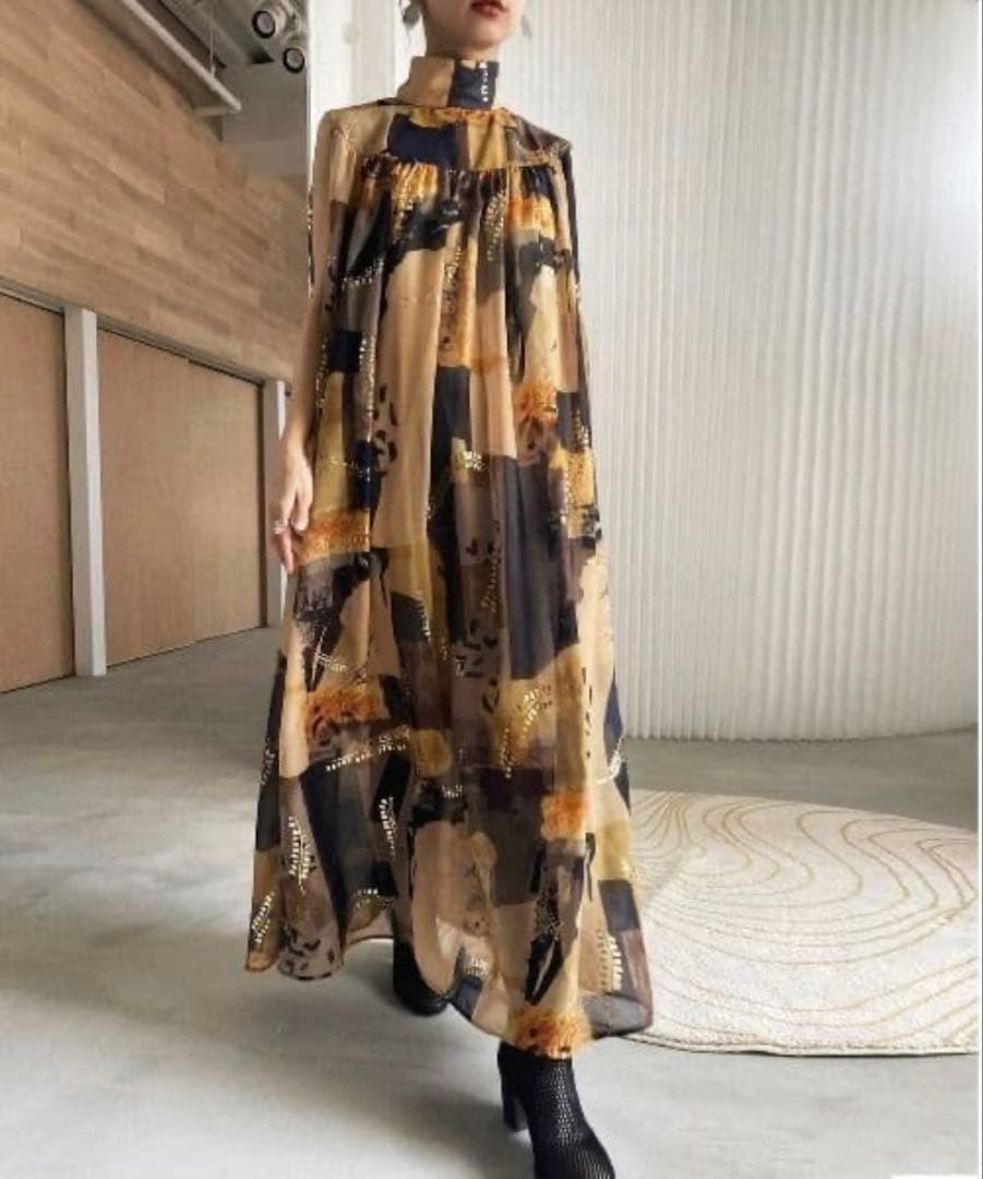 EMILIE GATHER DRESS　アメリヴィンテージ