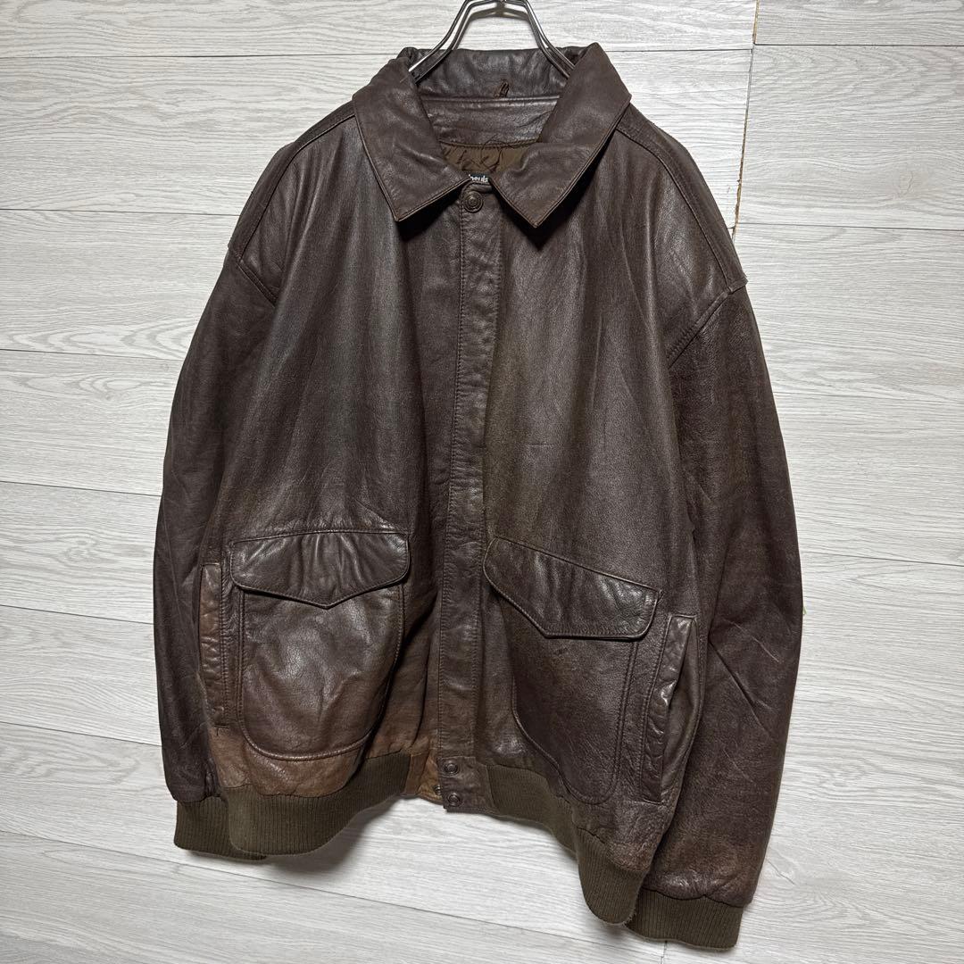 90s Wilsons A-2 本革 レザージャケット ビックフライトジャケット