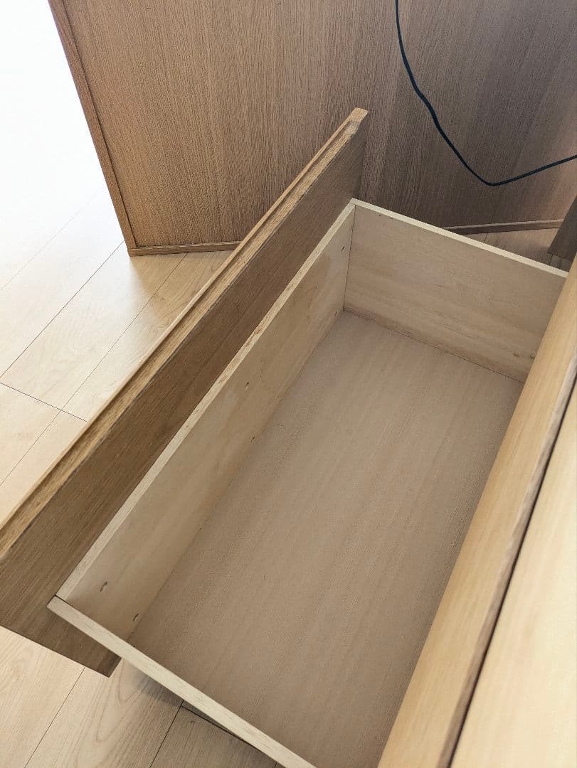 （なずな）無印良品 木製カップボード・幅120cm・オーク材