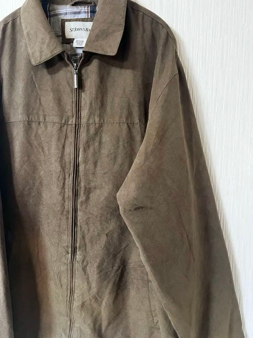 【希少品】 ST.JOHN'S BAY フェイクスエードジャケット タロンジップ