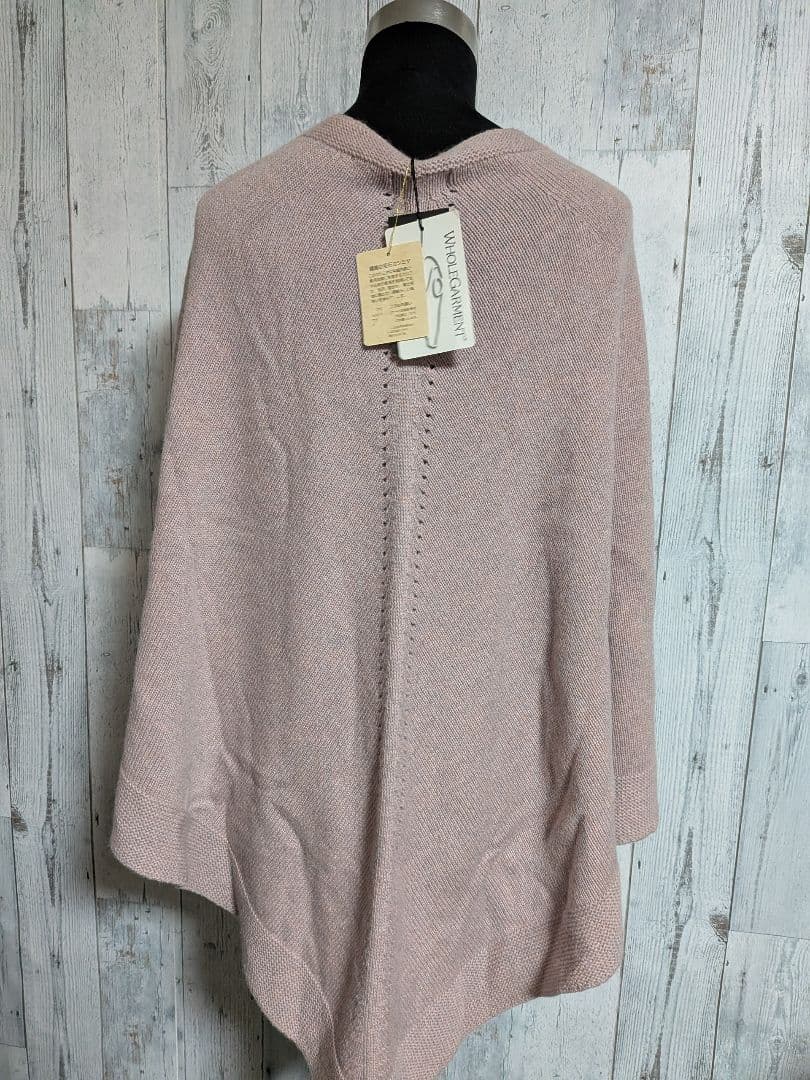 新品 Sellty クラウン カシミヤ100% プルオーバー ポンチョ F
