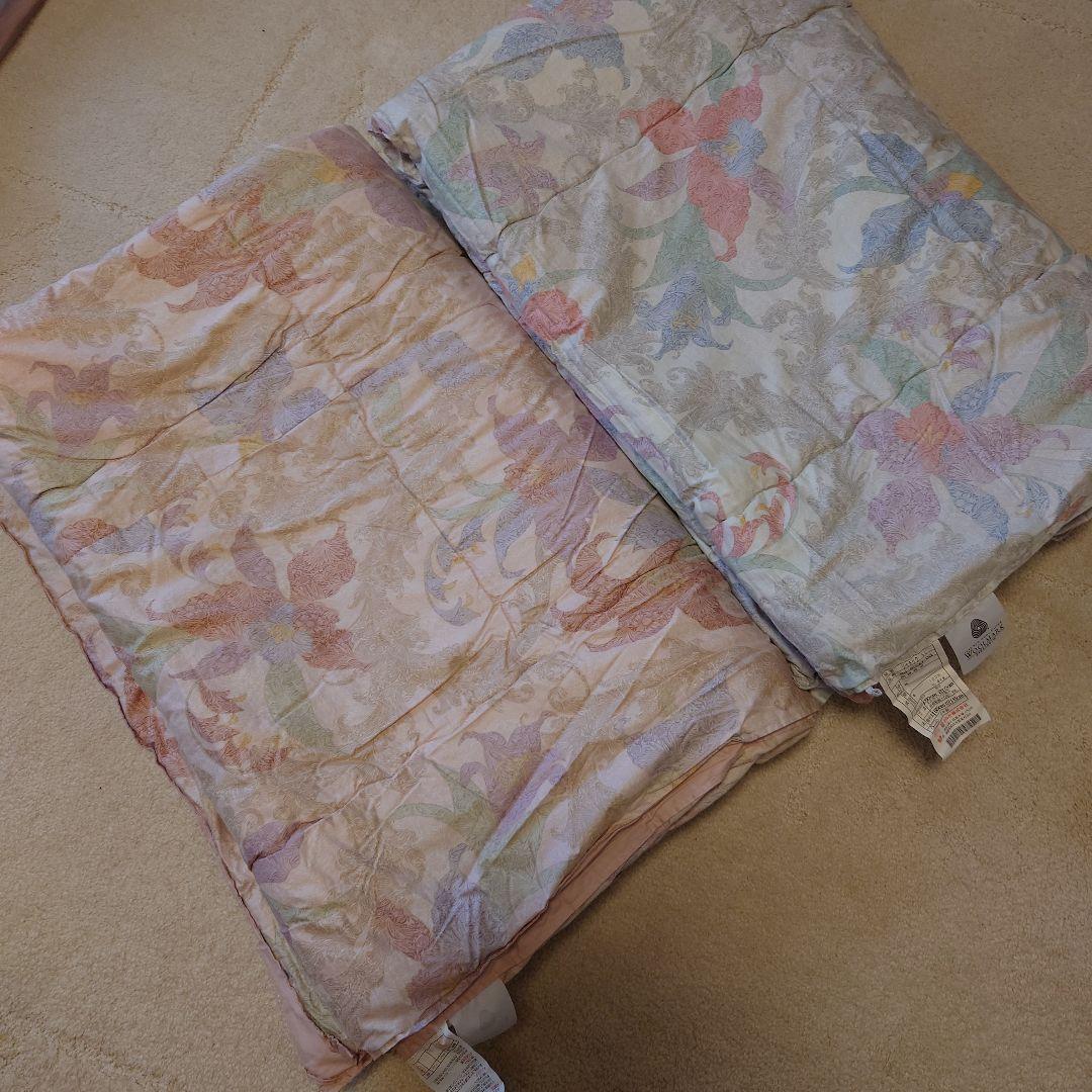 ✨ 掛け布団✨国産品✨150×210cm✨ピンク&ブルー2枚組✨