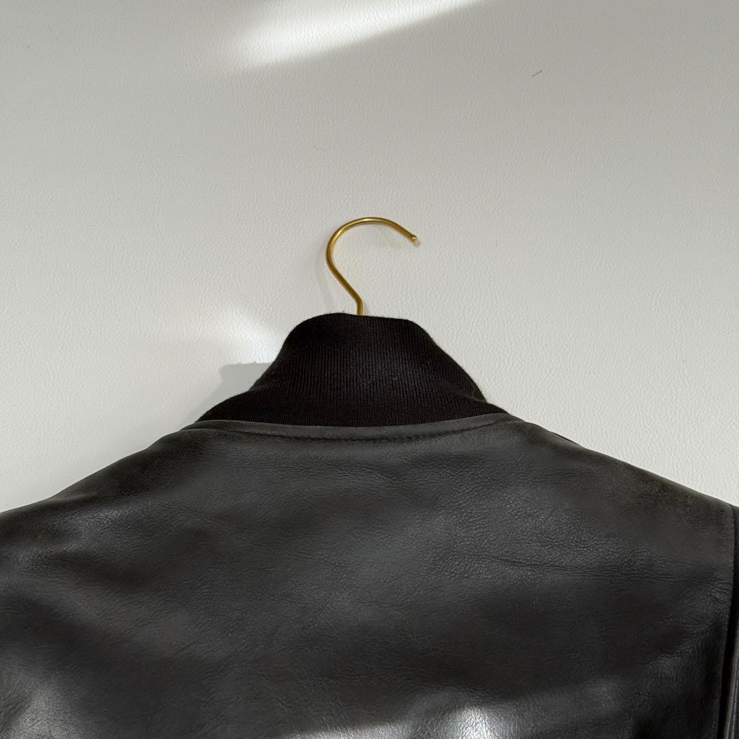 ✨希少モデル✨ アヴィレックス タンカース オールレザー ジャケット 胸タグ 黒