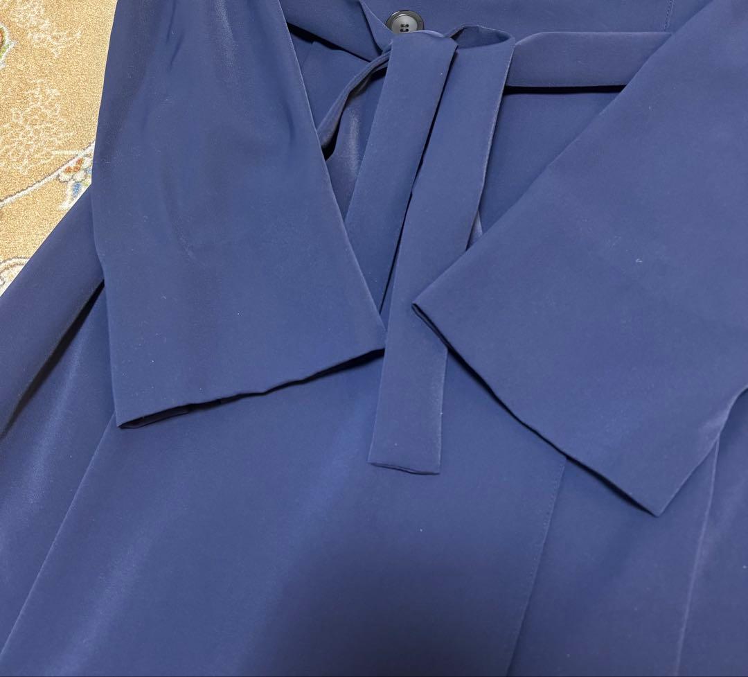 美品★CELFORD セルフォードネイビー 紺　トレンチワンピース 38