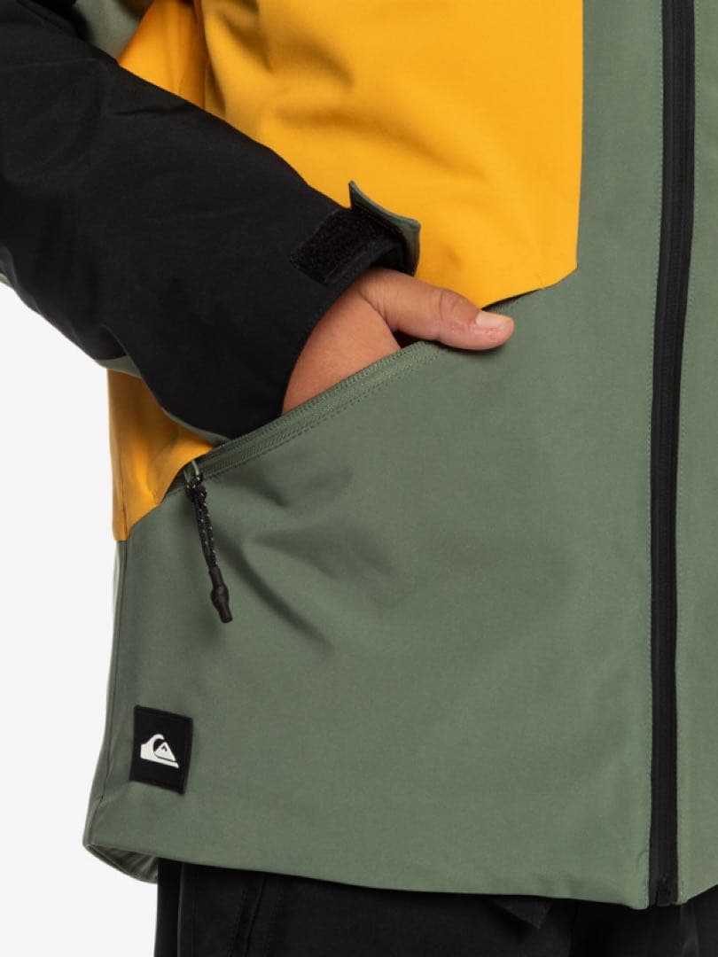130cm Quiksilver 新品 子ども用 スノーボードウェア 上下セット