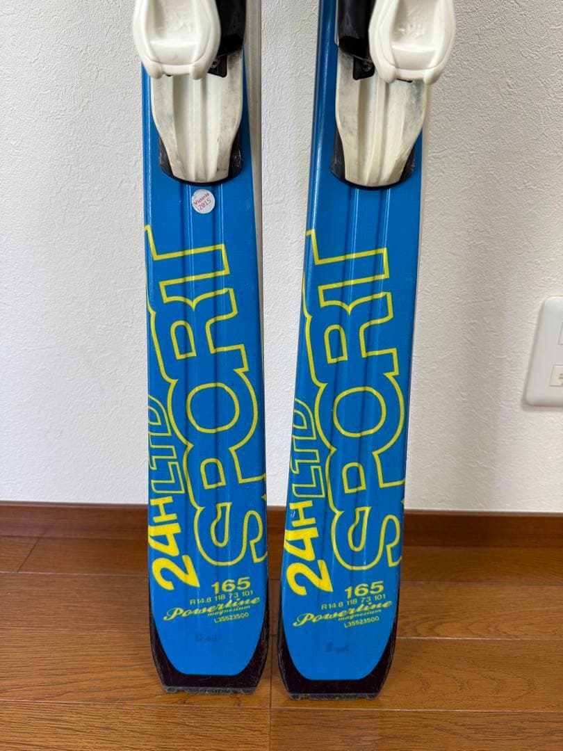 SALOMON スキー板&ストックセット中古　165cm