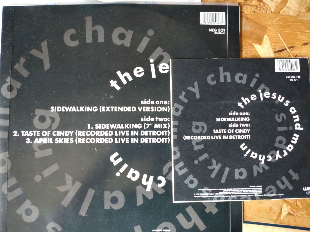 洋楽 JesusandMaryChain 2nd album single set