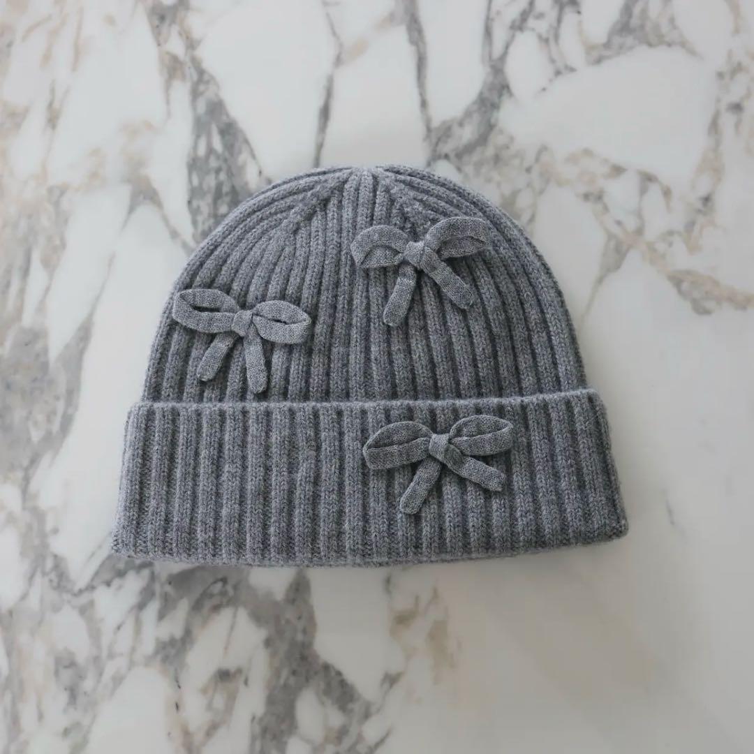 【新品】Gypsohila Ribbon Knit Beanie