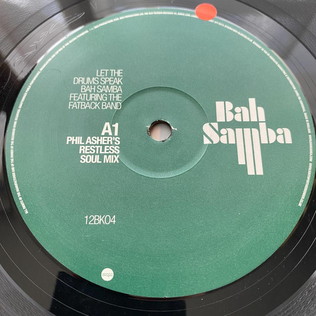 洋楽 12\" Bah Samba Let The Drums Speak UK ORG