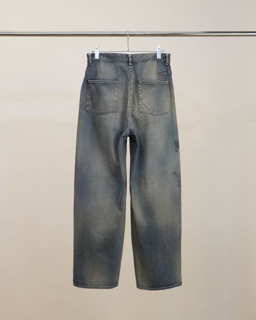 パンツ ancellm 26ss #06 AGING type-B indigo 0