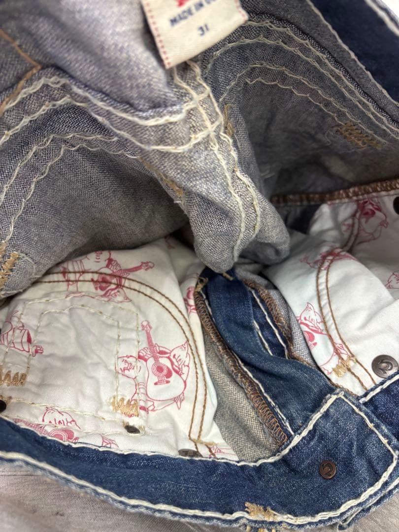 新品　USA製　TRUE RELIGION ダークブルーデニム Mサイズ
