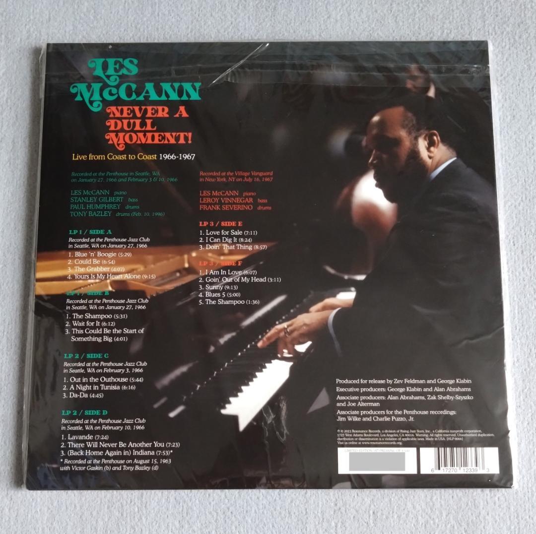 洋楽 Les Mccann Never A Dull Moment! Live 3LP