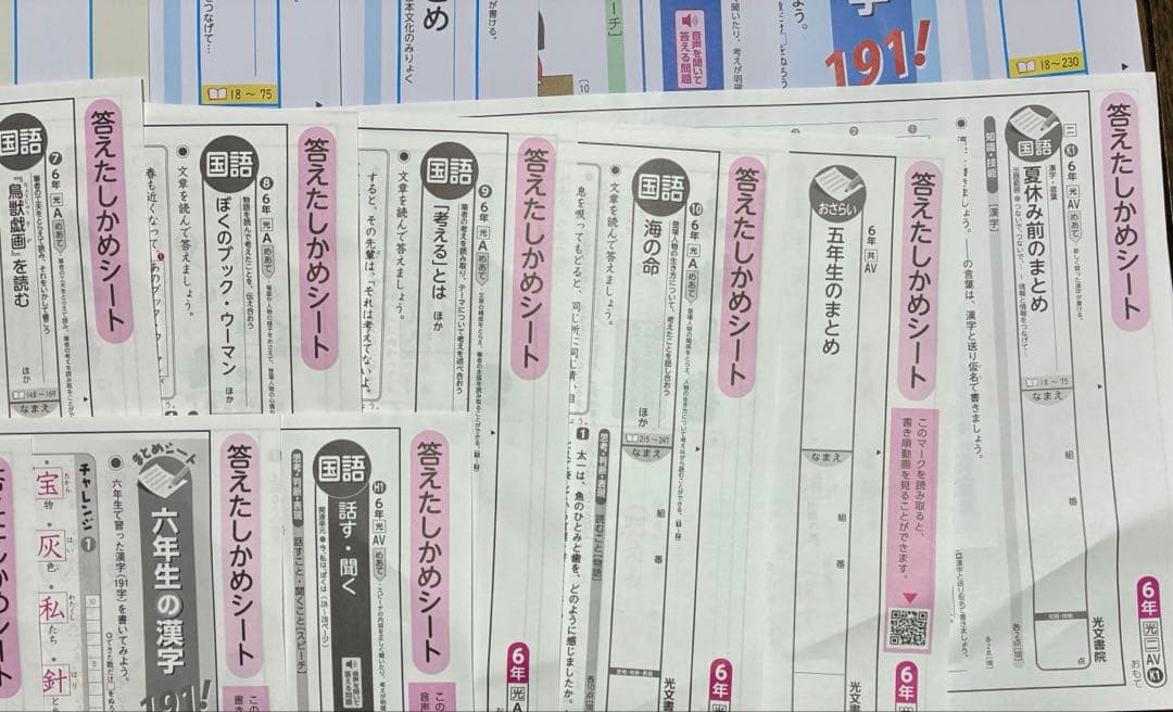 カラーテスト 小6国語 光村図書