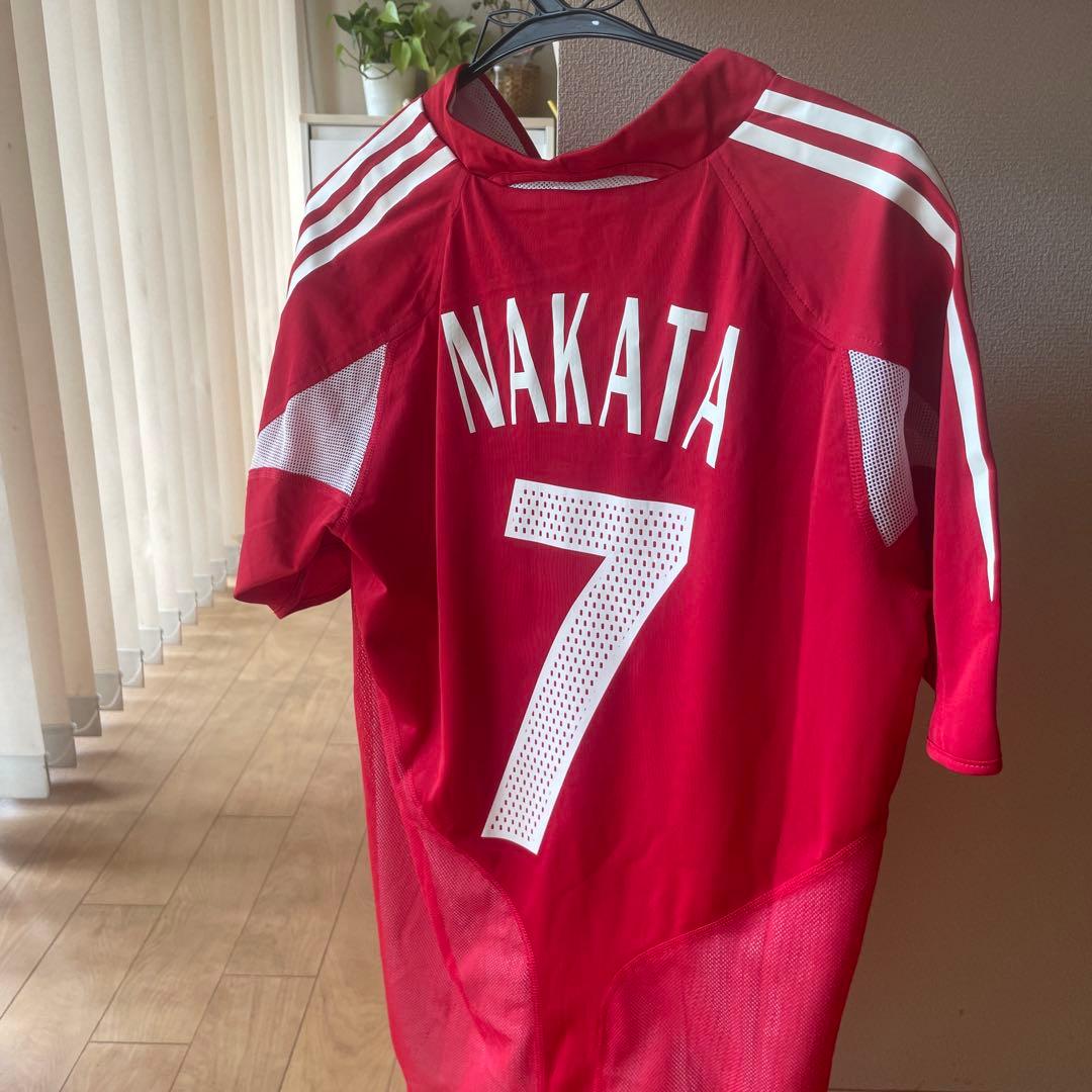 【レア】スマトラチャリティーマッチ adidas 中田英寿7番 赤色