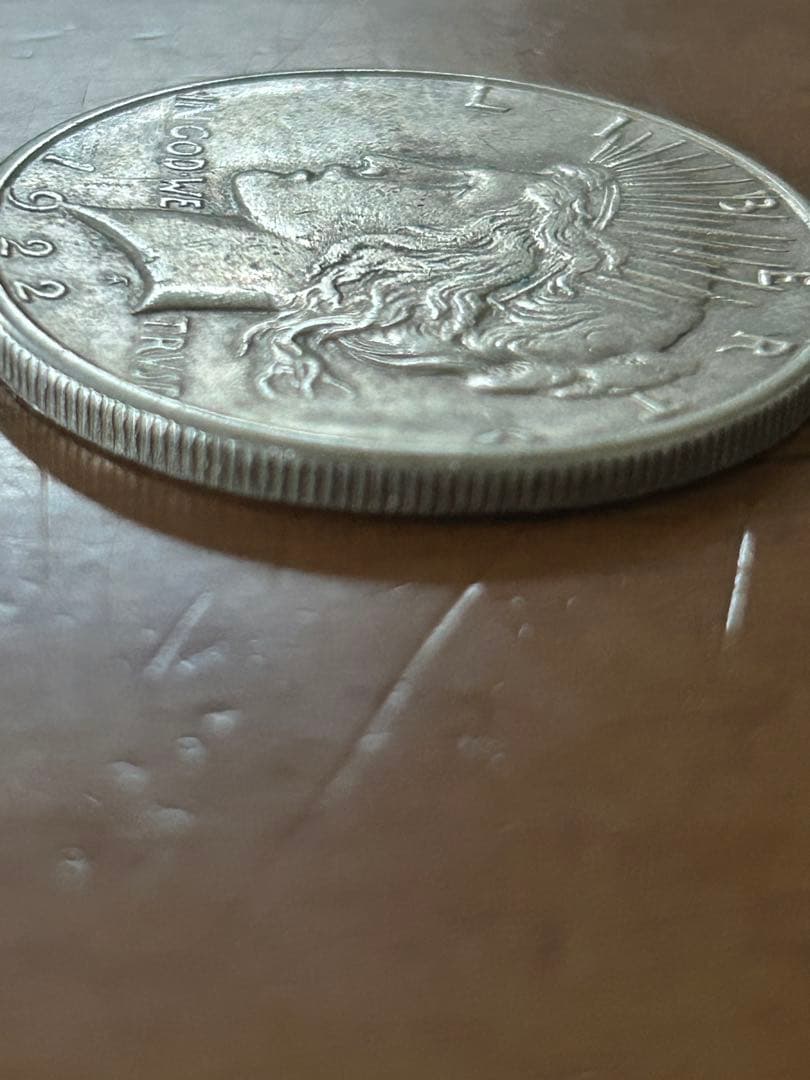 【本物保証】1922年 アメリカ ピースダラー 1ドル銀貨（Sミントマーク）