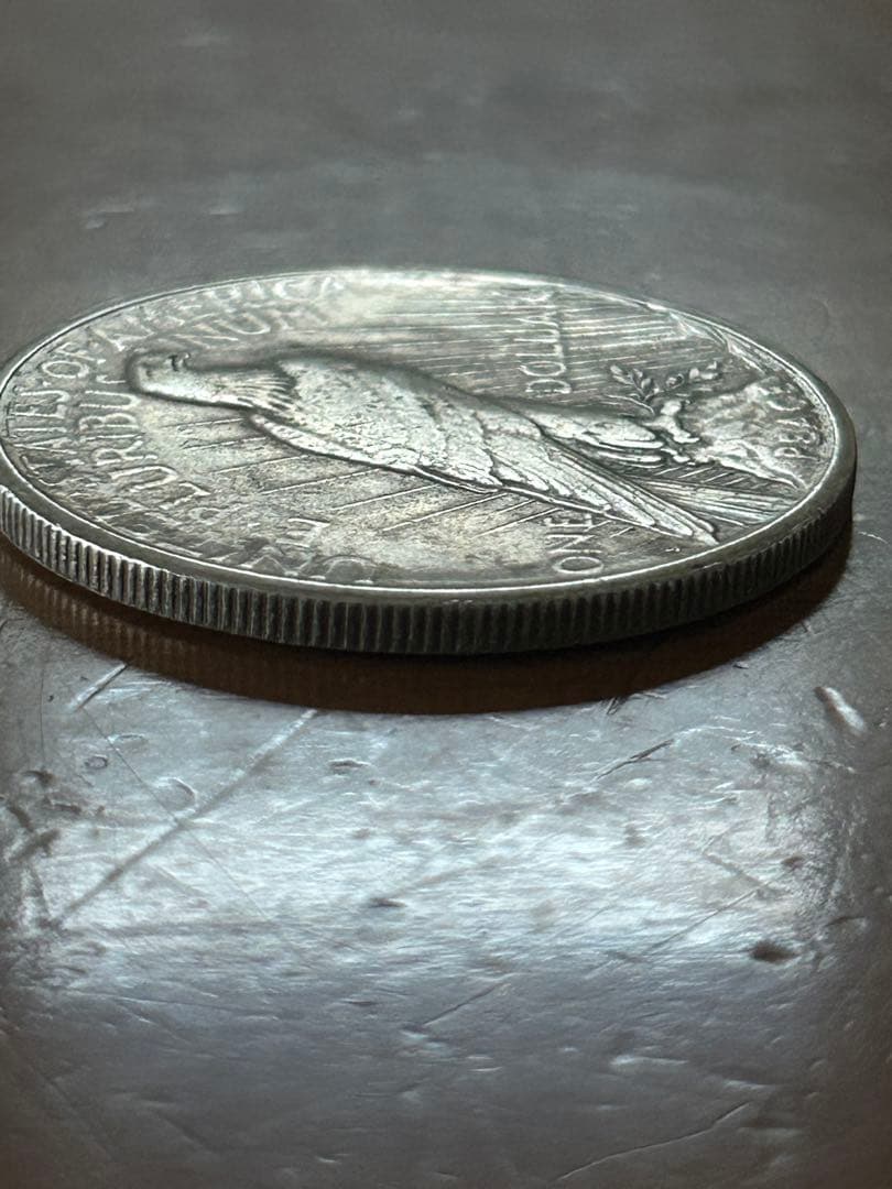 【本物保証】1922年 アメリカ ピースダラー 1ドル銀貨（Sミントマーク）