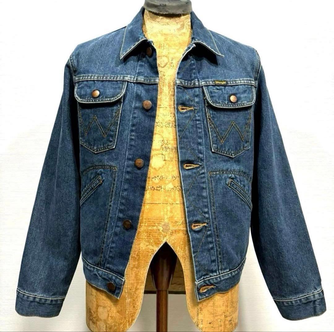 日本製 90s 濃いめ ラングラー ジージャン デニム ジャケット