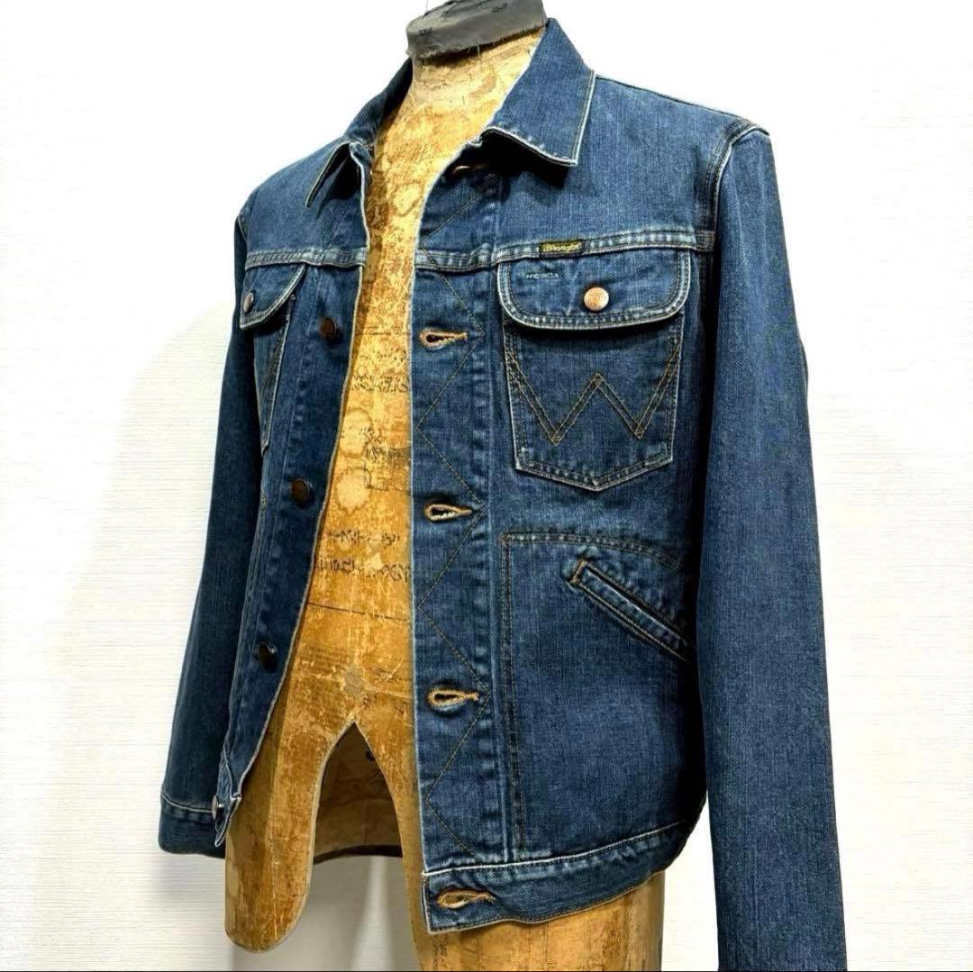 日本製 90s 濃いめ ラングラー ジージャン デニム ジャケット