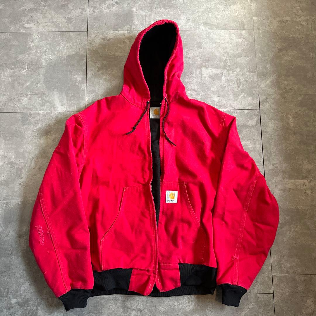 Carhartt アクティブジャケット Lサイズ レッド　USA製　80s90s
