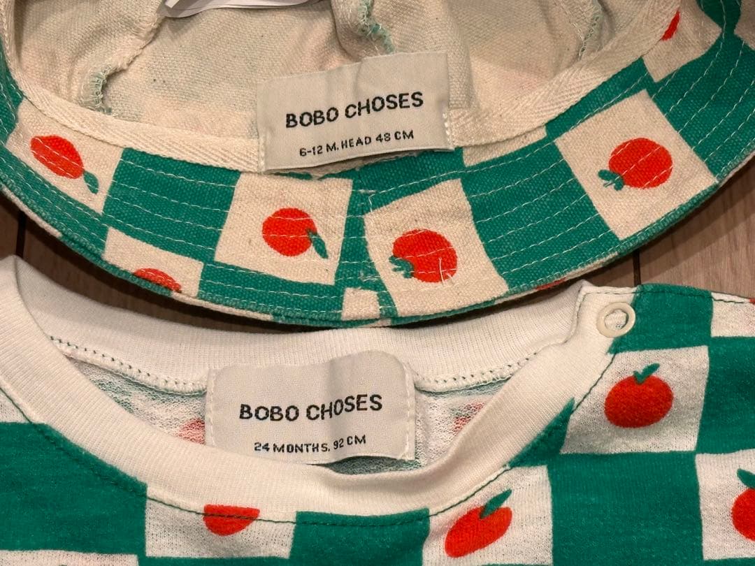 BOBO CHOSES トマト Tシャツと帽子セット