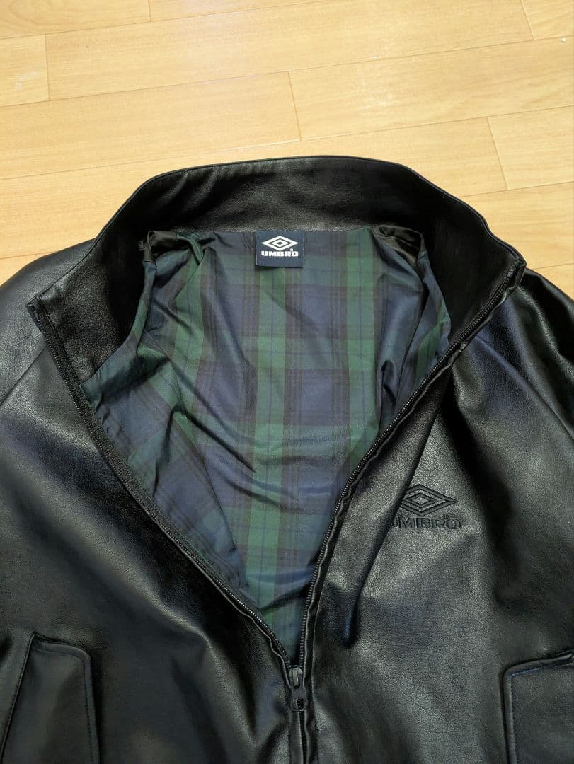 UMBRO ブラック レザージャケット　Lサイズ