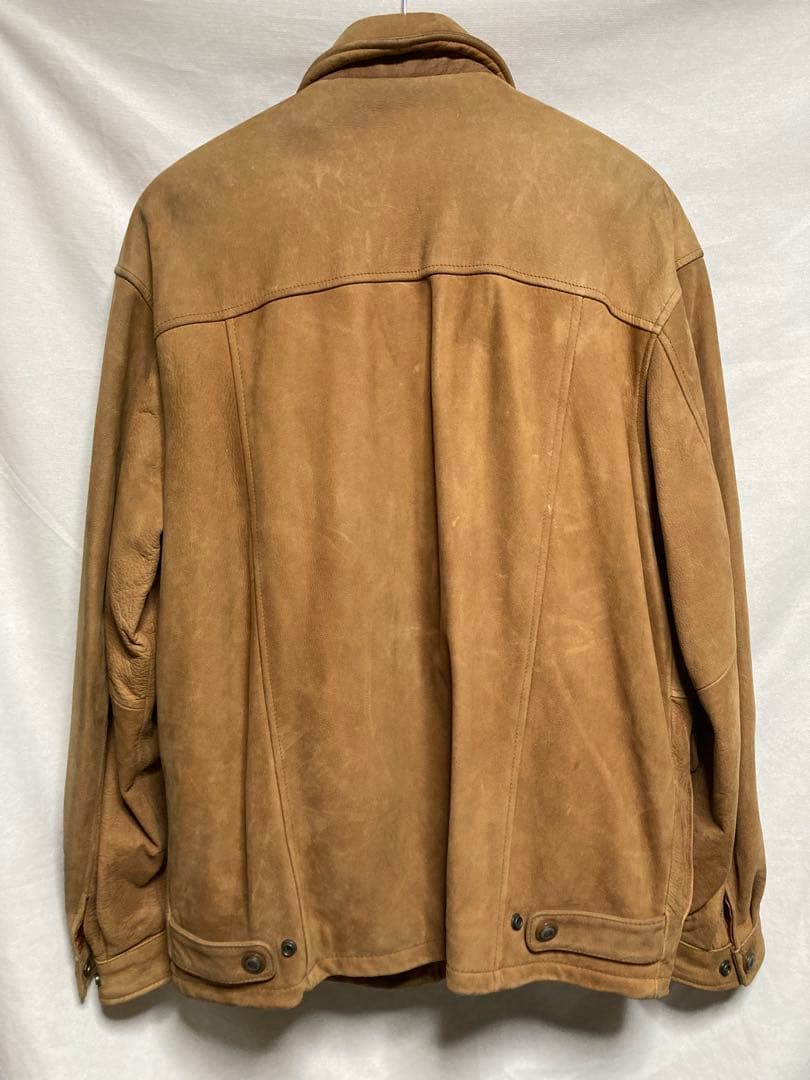 90s DANIER レザージャケット ベージュ　ディアスキン