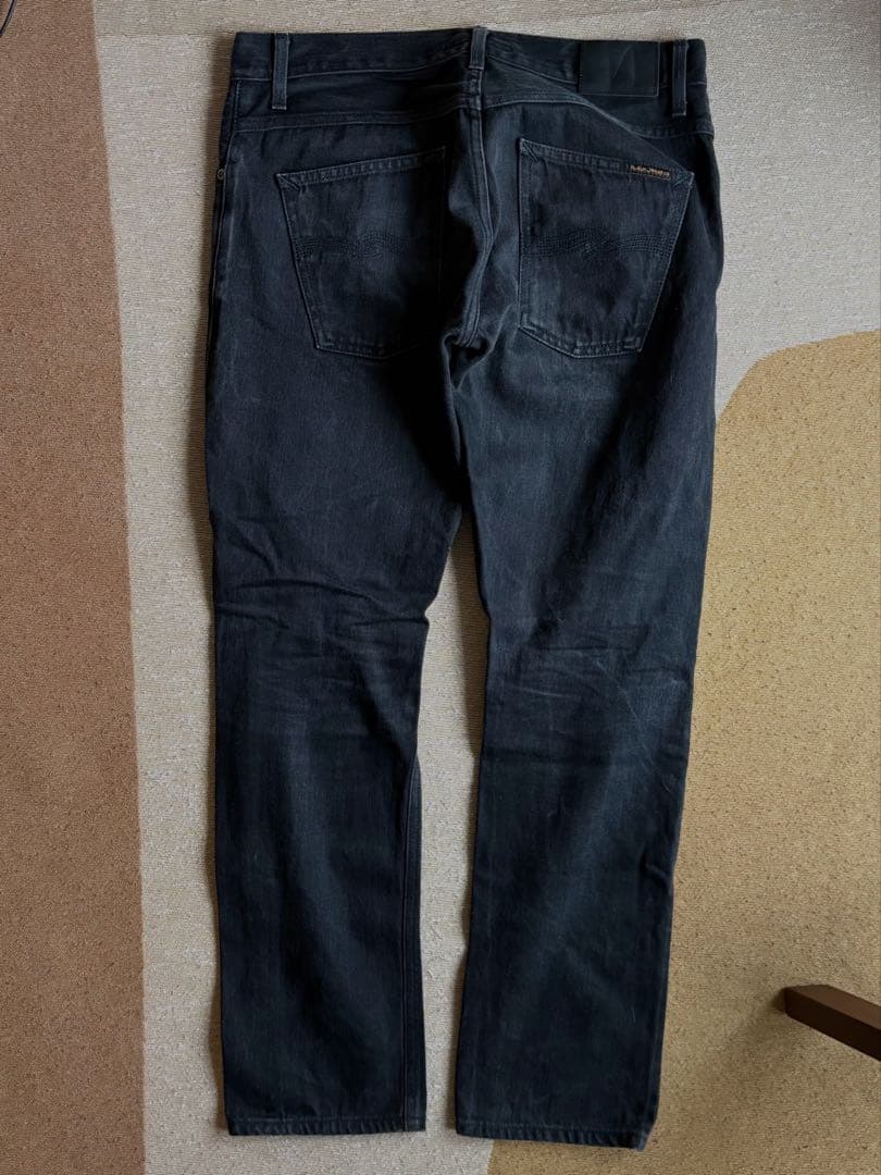 パンツ Nudie jeans grim tim black selvage w32