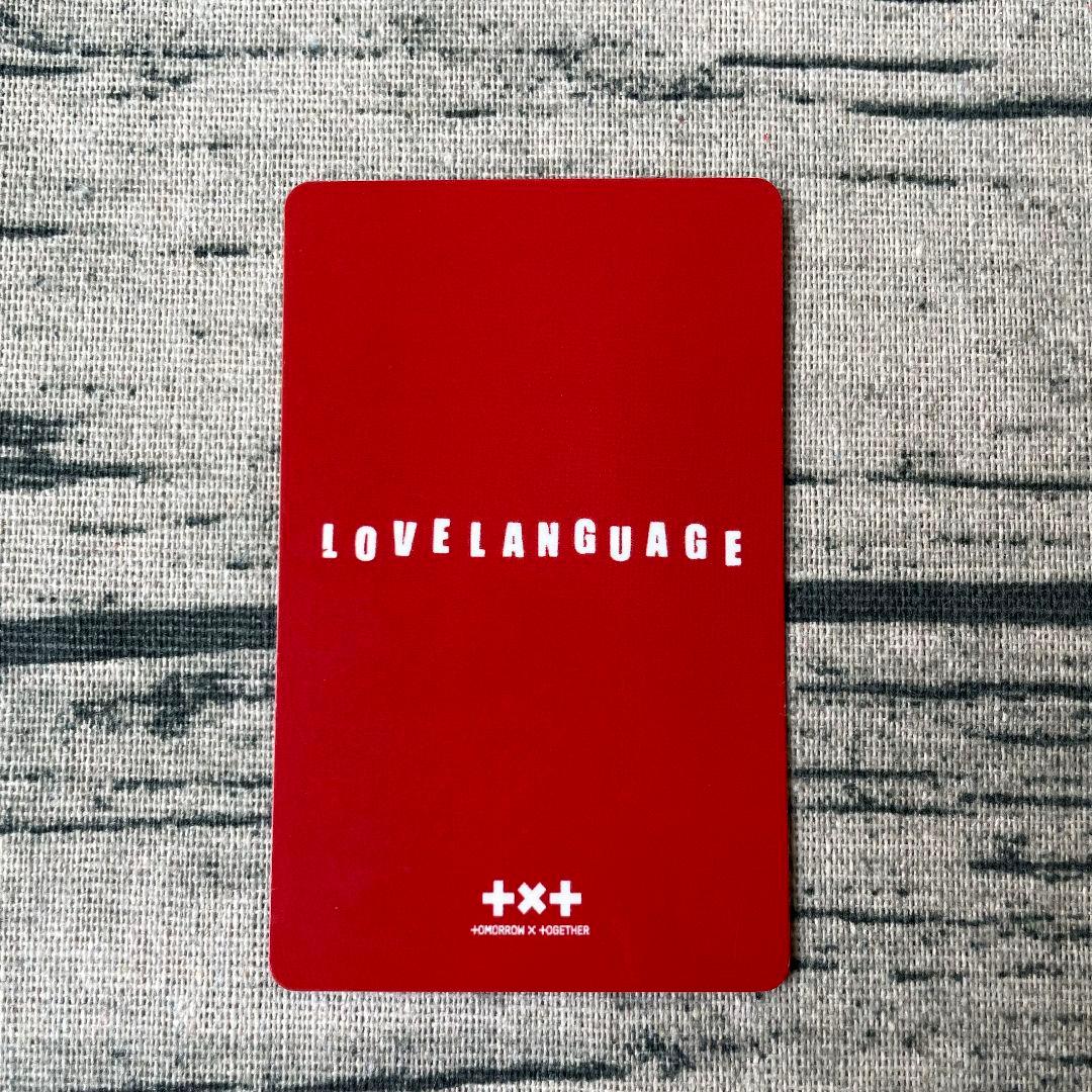 スビン TXT line 再生 トレカ music Love Language