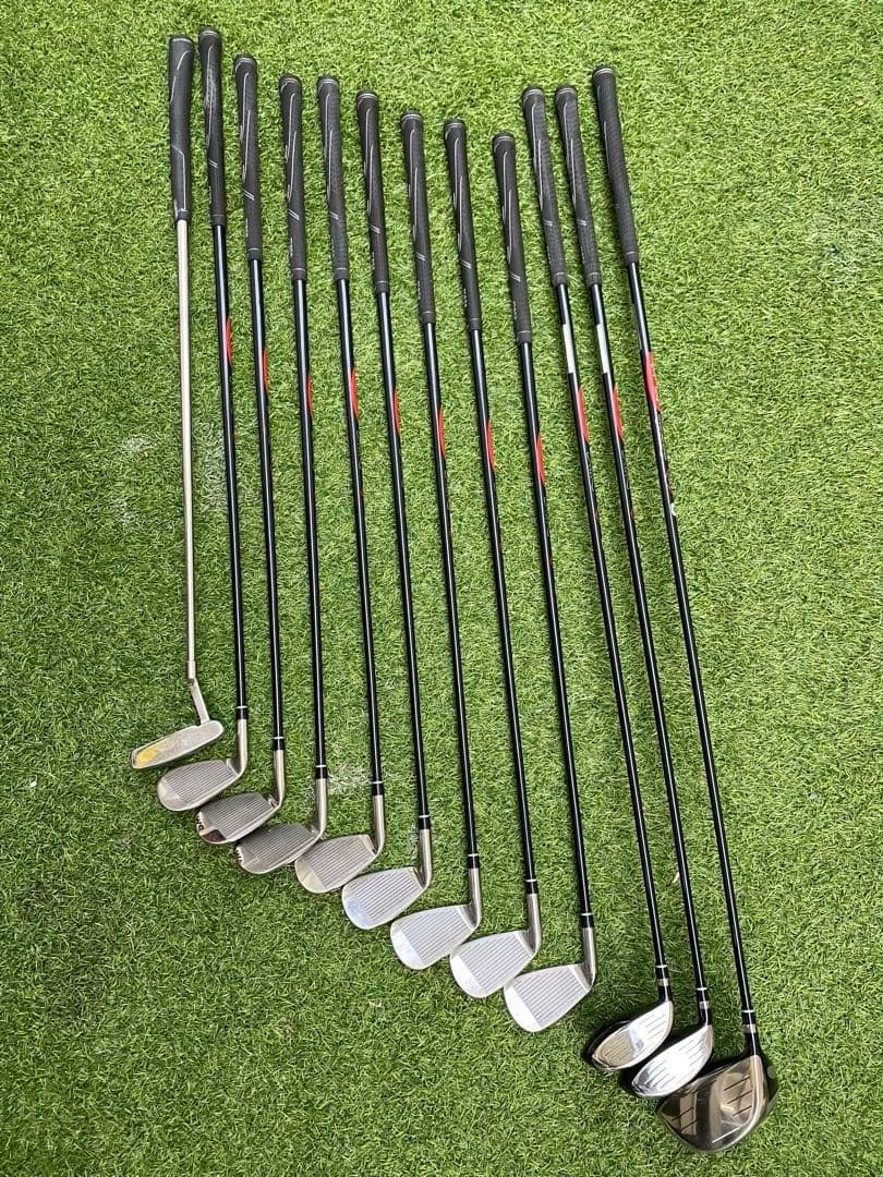豪華12本フルset MEGA GOLF KING EZ キャディバッグ付