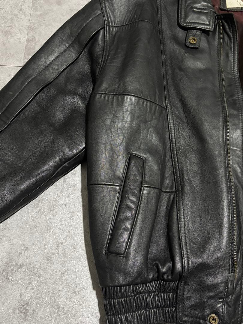 valentino レザージャケット ブラック