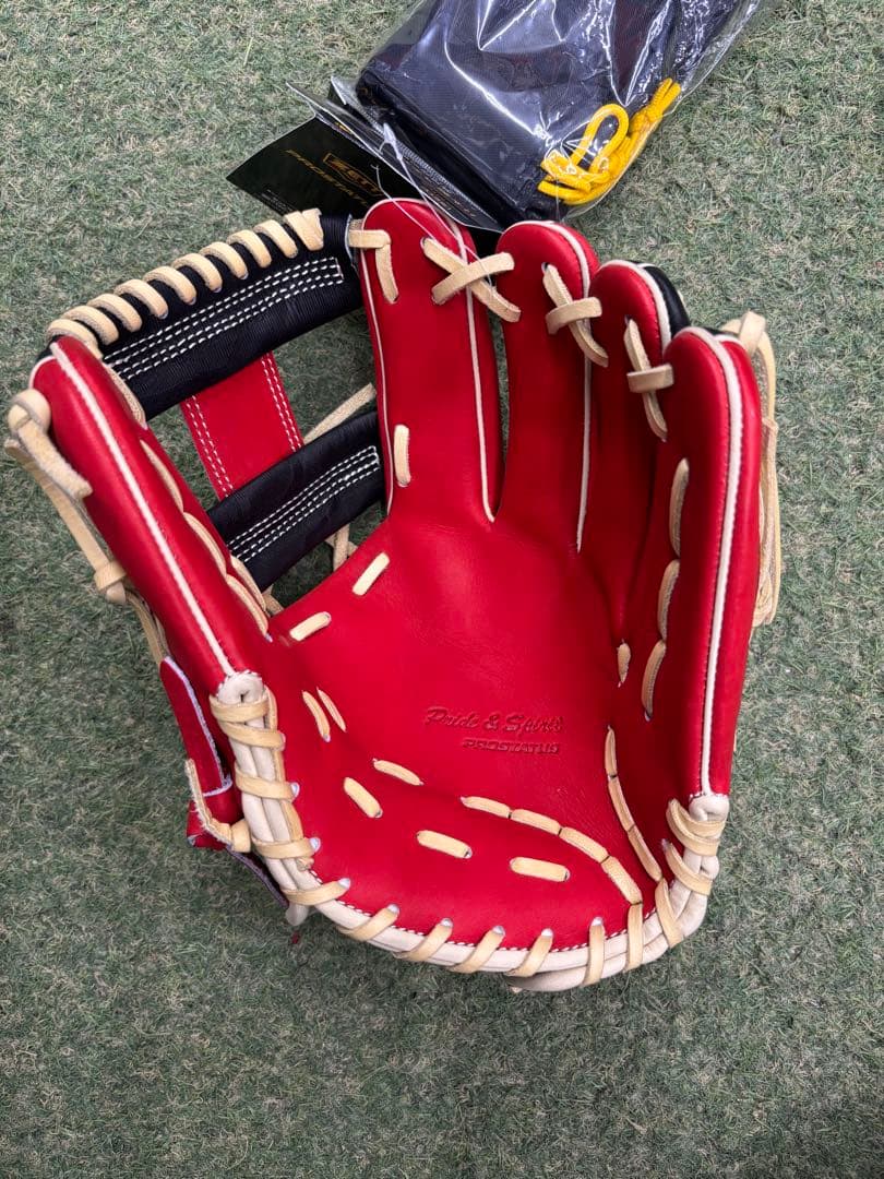 野球 一般軟式グローブ 内野手軟式プロステイタス カラー 二・遊