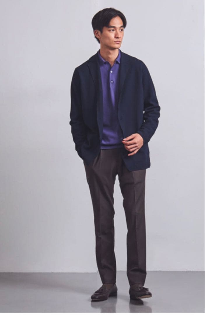 UNITED ARROWS ポリエステル ニットジャケット UA COZY