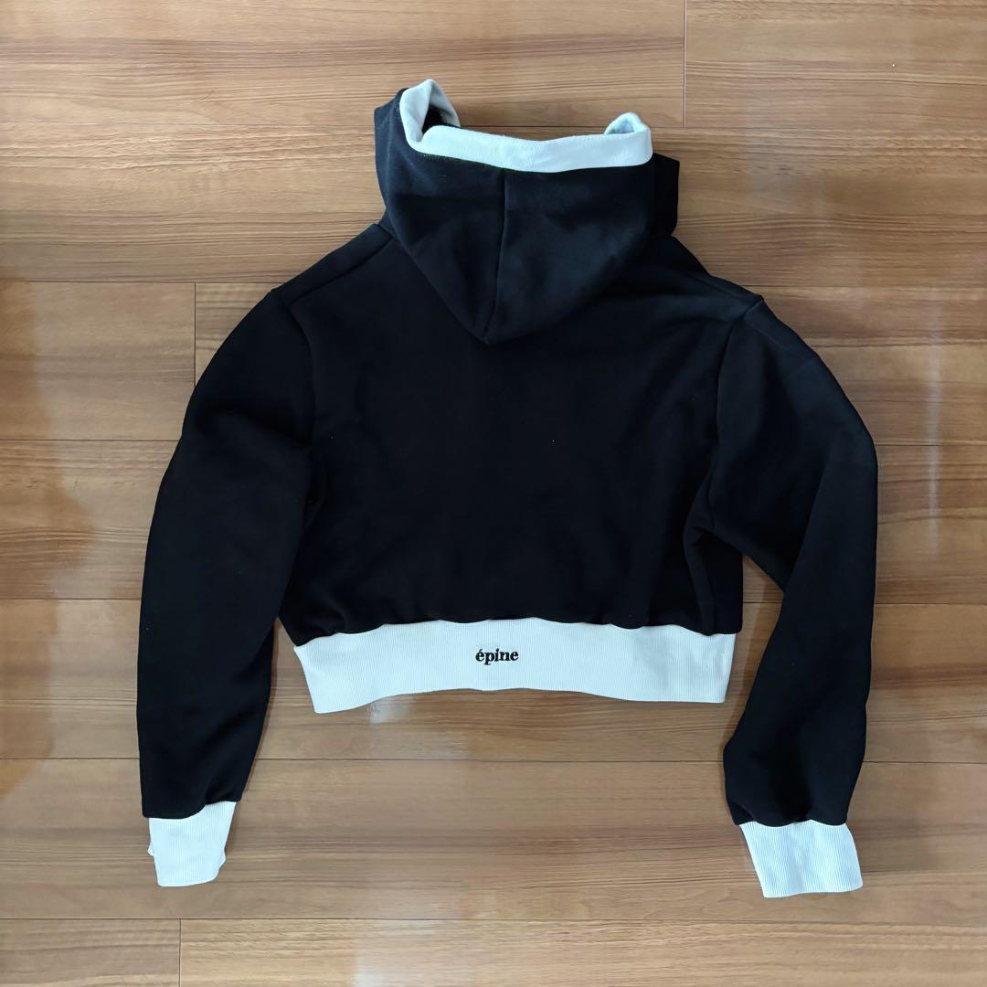 エピヌ　ribbon piping zip hoodie セットアップ パーカー