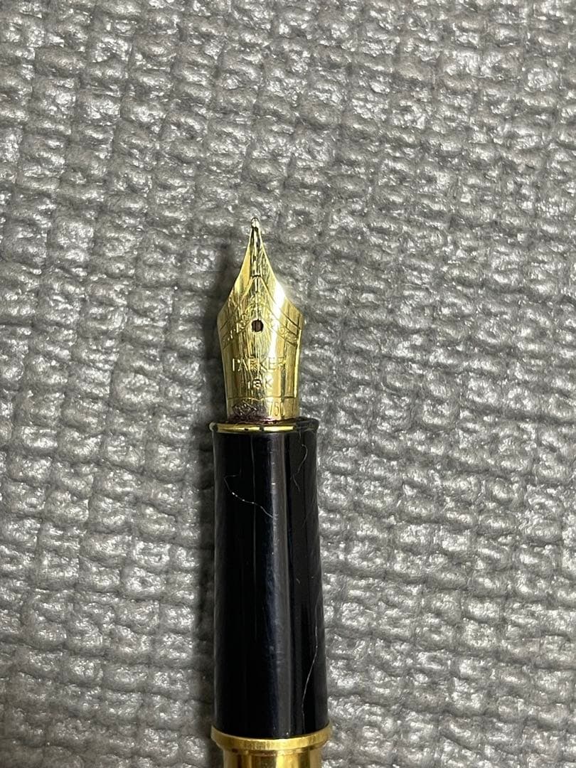 PARKER SONNET万年筆SV925シルバーカラー ペン先 K18 750