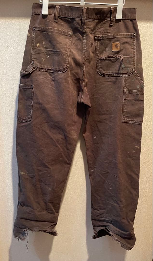 carharttカーハートダブルニーペインターパンツbuttstain34×32
