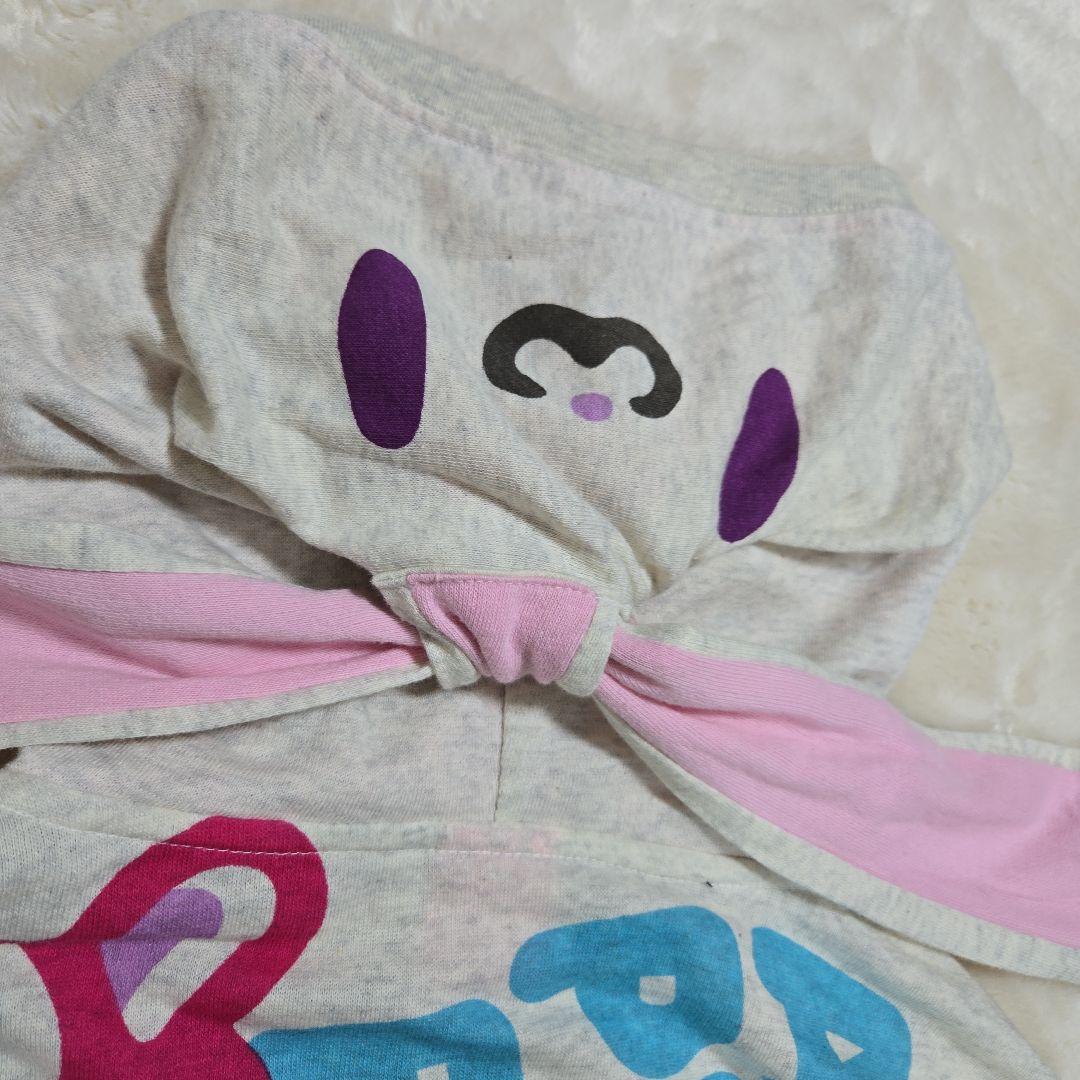 汎用 うさぎ HANYO USAGI ウサギ耳 パーカー グレー Mサイズ