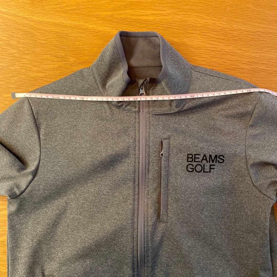 BEAMS GOLF グレー ジップ アウター ブルゾン ジャケット 裏起毛