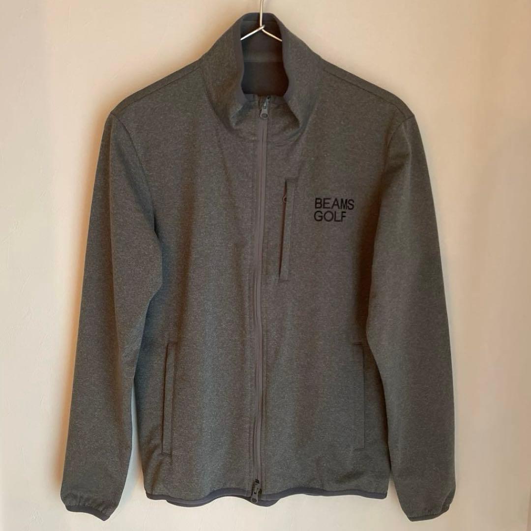 BEAMS GOLF グレー ジップ アウター ブルゾン ジャケット 裏起毛