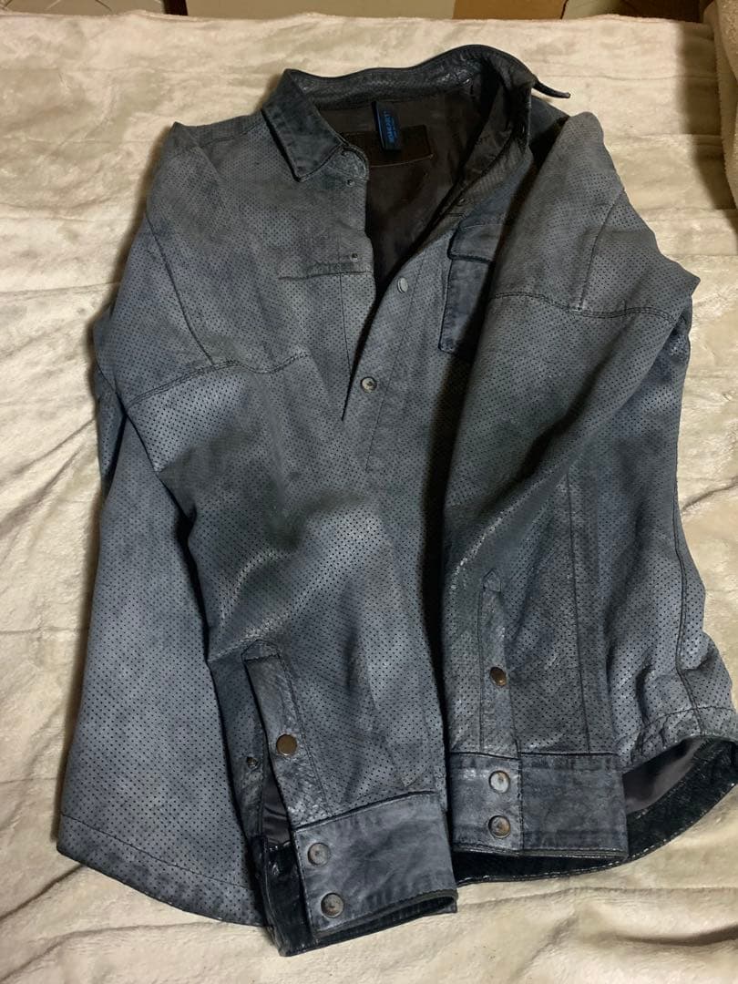 【BENHEART】ベンハートレザーシャツジャケット MADE IN ITALY