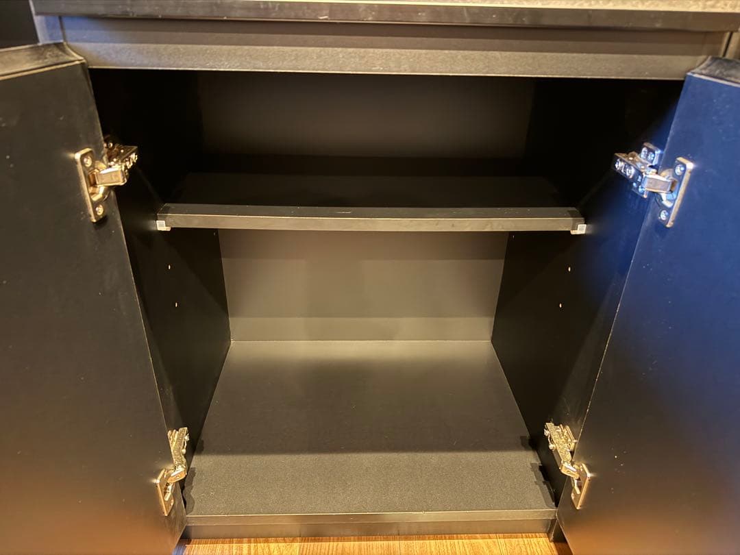 【定価10万円超 / 値下げ】大川家具 食器棚 黒洛 日本製 キッチンボード