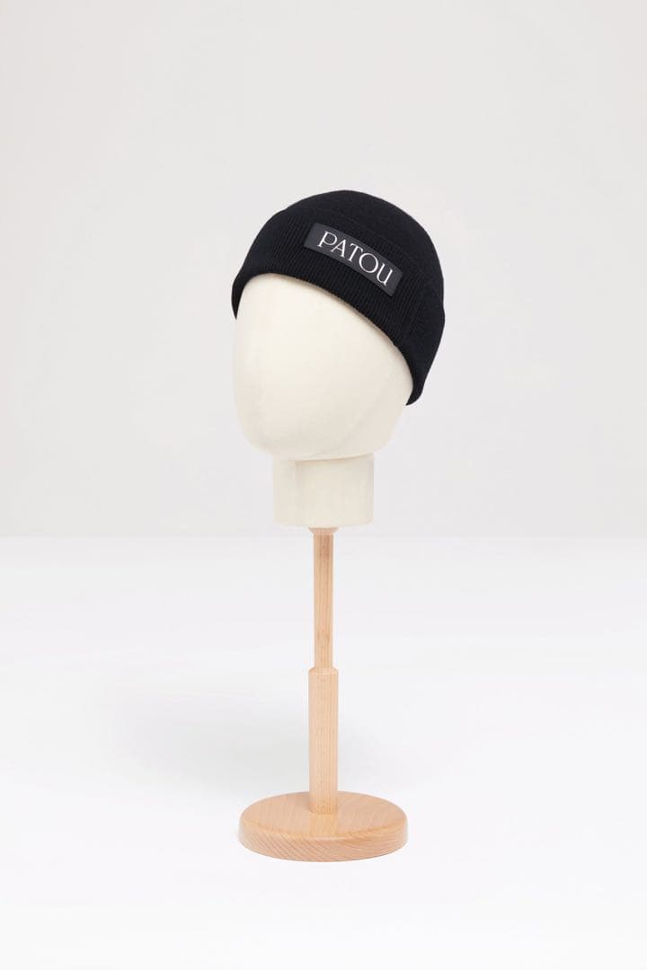 PATOU ビーニー ニット帽 ウォッシャブル ウール カシミヤ